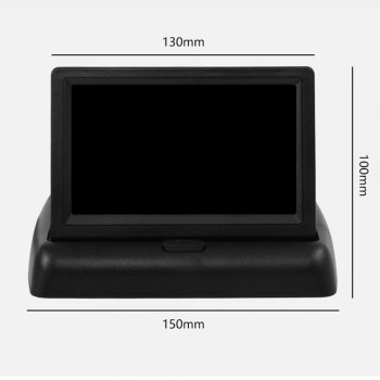 Parking  4.3  Foldable Tft Lcd Color Camera Rearview Mirror Car Monitor for Rear View Camera
