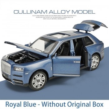 Diecast 1:32 Scale Rolls Royce Cullinan Models Of Cars Metal Model Sound And Light Pull Back SUV For Kids 7 Doors Can Be Opened