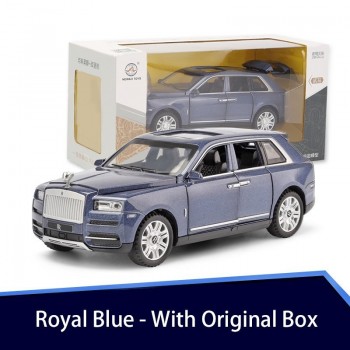 Diecast 1:32 Scale Rolls Royce Cullinan Models Of Cars Metal Model Sound And Light Pull Back SUV For Kids 7 Doors Can Be Opened