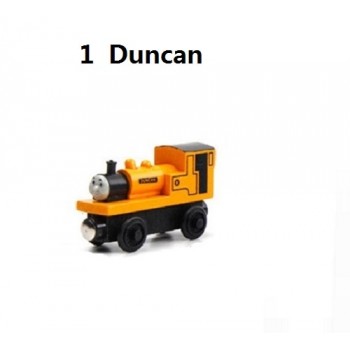 Wooden Magnetic Trains Toys Track Railway Vehicles Toys Wood Locomotive Cars for Children Kids Gift Trains Model