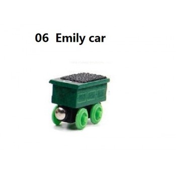 Wooden Magnetic Trains Toys Track Railway Vehicles Toys Wood Locomotive Cars for Children Kids Gift Trains Model