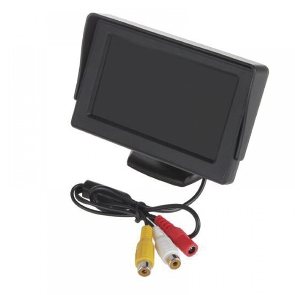 4.3 Color TFT LCD Car Parking Assistance Monitors DC 12V Foldable Car Monitor