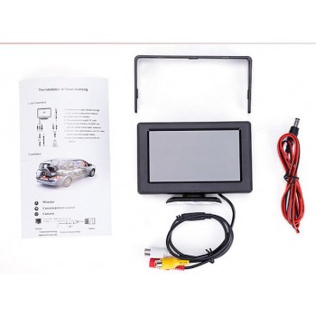 4.3 Color TFT LCD Car Parking Assistance Monitors DC 12V Foldable Car Monitor