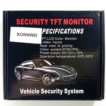 4.3 Color TFT LCD Car Parking Assistance Monitors DC 12V Foldable Car Monitor