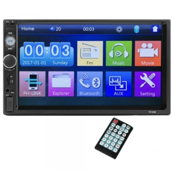 MP5 2 Din Multimedia HD Stereo FM Bluetooth MP5 Music Touch Screen 7010b Car Video MP5 Player USB Video Auto Radio