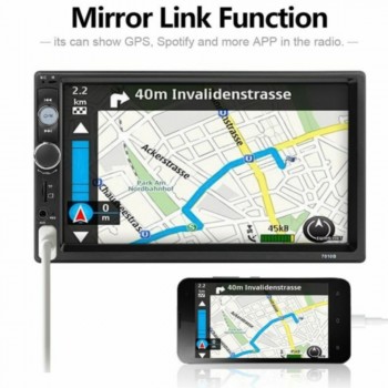 MP5 2 Din Multimedia HD Stereo FM Bluetooth MP5 Music Touch Screen 7010b Car Video MP5 Player USB Video Auto Radio