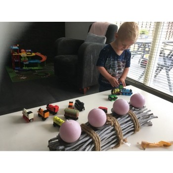 12Pcs Wooden Train Set Anime Railway Mini Train Wood Train Car Toy Gift Wooden Magnetic Locomotives Toy for Children Kids