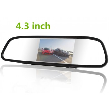 Reversing parking monitor 4.3 inch TFT LCD Color Screen Car monitor Rearview mirror,Rearview camera optional