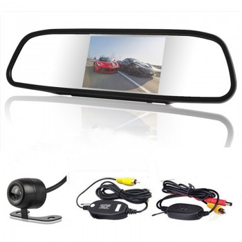 Reversing parking monitor 4.3 inch TFT LCD Color Screen Car monitor Rearview mirror,Rearview camera optional