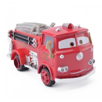 Disney Pixar Cars Red Fire Truck Rescue Car The King Jackson Storm Mater 1:55 Diecast Metal Alloy Model Christmas Gift Boys