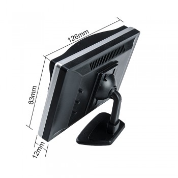2In1 Car Parking System Kit 5 Desktop Bracket TFT LCD Color Monitor 5 Inch HD Display Screen + Rear View Camera Waterproof