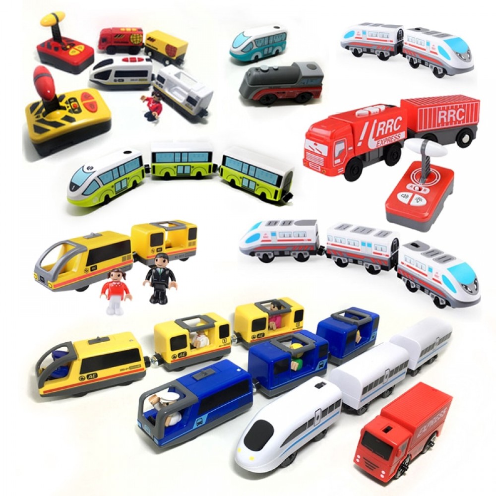 Kids electric train toy magnetic track train toy compatible with Thomas track wooden track Brio childrens educational track toy