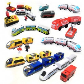 Kids electric train toy magnetic track train toy compatible with Thomas track wooden track Brio childrens educational track toy