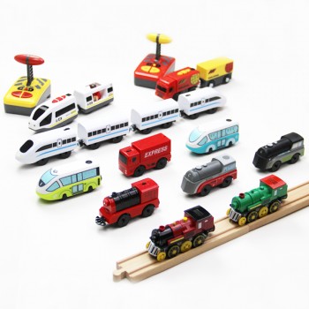 Kids electric train toy magnetic track train toy compatible with Thomas track wooden track Brio childrens educational track toy
