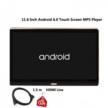 Cemicen 11.6 Inch Android 6.0 Car Headrest Monitor HD 1080P Video IPS Touch Screen 3G/WIFI/USB/SD/HDMI/IR/FM/Bluetooth/Speaker