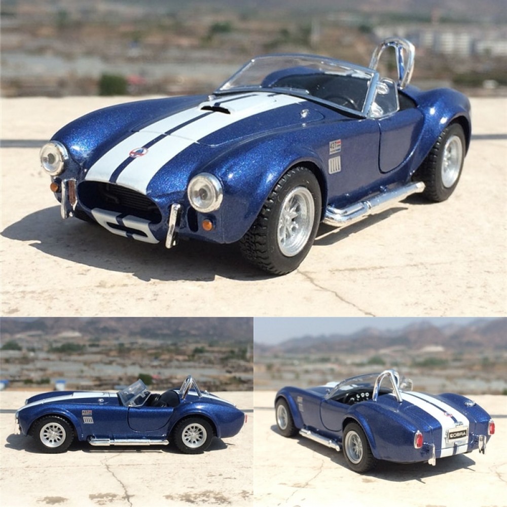 New 1:32 Scale Ford 1965 Shelby Cobra  Alloy Diecast Model Car Toy With Pull Back Collection As Gift For Boy Kids Free Shipping