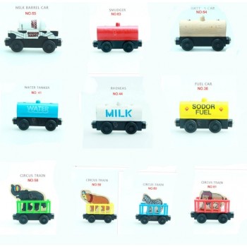 EDWONE  Diecast WOOD  Train Magnetic Trains Toy Wooden RAILWAY Toys Tank Engine Thomas Track Master For Kids Car Xmas Gift