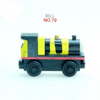 EDWONE  Diecast WOOD  Train Magnetic Trains Toy Wooden RAILWAY Toys Tank Engine Thomas Track Master For Kids Car Xmas Gift