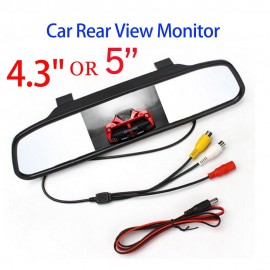 Viecar Car Rearview Mirror Monitor HD Video Auto Parking Monitor TFT LCD Screen4.3 inch display with retail box