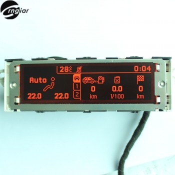 407 Dual-zone air Display Red screen support USB and Bluetooth red monitor  12 pin lcd for Peugeot 307 407 408 citroen C4 C5