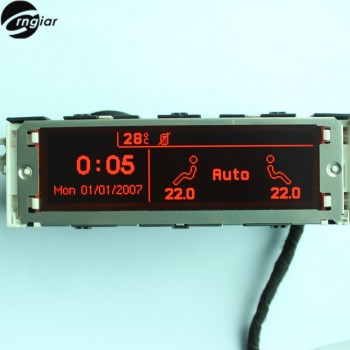 407 Dual-zone air Display Red screen support USB and Bluetooth red monitor  12 pin lcd for Peugeot 307 407 408 citroen C4 C5