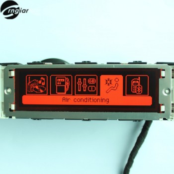 407 Dual-zone air Display Red screen support USB and Bluetooth red monitor  12 pin lcd for Peugeot 307 407 408 citroen C4 C5