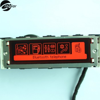 407 Dual-zone air Display Red screen support USB and Bluetooth red monitor  12 pin lcd for Peugeot 307 407 408 citroen C4 C5