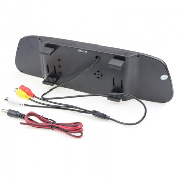 Sinairyu HD 800*480 Car Mirror Monitor 5 TFT LCD Mirror Car Parking Rear View Monitor 2 Video Input Connect Rear/ Front Camera
