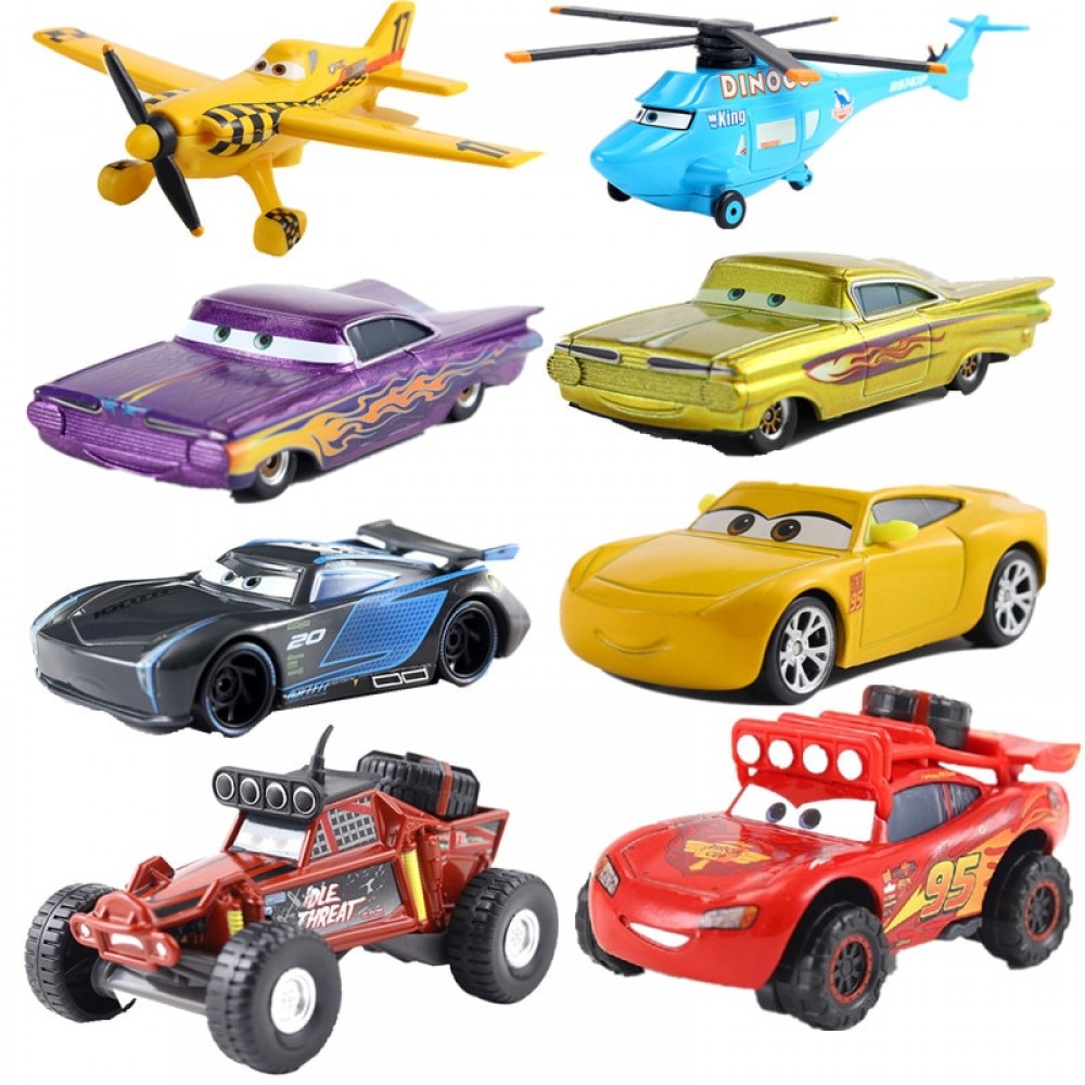 Disney Pixar Car 3 Car 2 McQueen Car Toy 1:55 Die Cast Metal Alloy Model Toy Car 2 Childrens Toys Birthday Christmas Gift