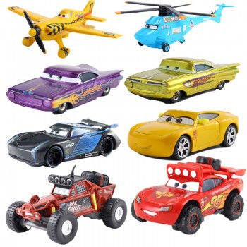 Disney Pixar Car 3 Car 2 McQueen Car Toy 1:55 Die Cast Metal Alloy Model Toy Car 2 Childrens Toys Birthday Christmas Gift