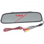 New Univeral Car Rear View Mirror Monitor 5 4.3 Inch Color TFT LCD Parking 4.3 Rearview Monitor for Backup Reverse Camera