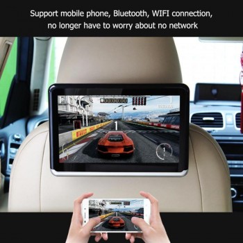 10.1 Inch Car Headrest DVD Video Monitor  Android 6.0 ARM A7 Quad Core WIFI Support TF Card U Disk Bluetooth HD Video Player New