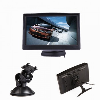 5 TFT LCD color screen Car Monitor HD800*480 Car Reversing Parking Monitor for Rearview Camera VCD DVD VCR