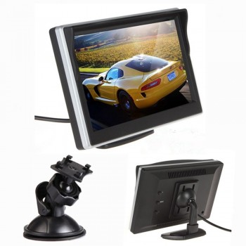 5 TFT LCD color screen Car Monitor HD800*480 Car Reversing Parking Monitor for Rearview Camera VCD DVD VCR
