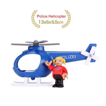 EDWONE Wood Magnetic Train Plane Wood Railway Helicopter Car Truck Accessories Toy For Kids Fit Wood Thomas Biro Tracks Gifts