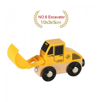 EDWONE Wood Magnetic Train Plane Wood Railway Helicopter Car Truck Accessories Toy For Kids Fit Wood Thomas Biro Tracks Gifts