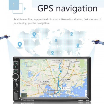 Car Radio Android 7 system 7 Inch Touch Screen Car Bluetooth MP5 Player Car Wifi Reverse Cam GPS Navigation Integrated Device