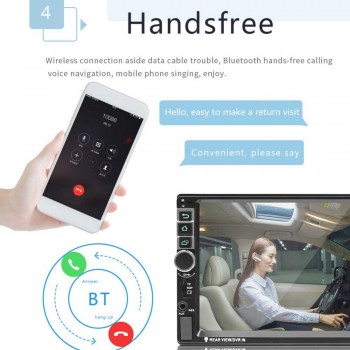 Car Radio Android 7 system 7 Inch Touch Screen Car Bluetooth MP5 Player Car Wifi Reverse Cam GPS Navigation Integrated Device