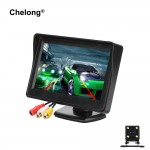 4.3 inch Car Monitor for Rear View Camera Auto Parking Backup Reverse Monitor HD 800*480 tft-lcd Screen with rear view camera