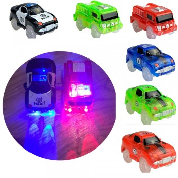 Glow track Spare parts For Magic Tracks DIY LED Light Up Car Toys Glowing Racing Electronics Glow Car Lights Cave bridge cross