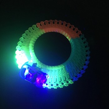 Glow track Spare parts For Magic Tracks DIY LED Light Up Car Toys Glowing Racing Electronics Glow Car Lights Cave bridge cross
