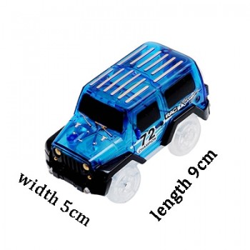 Glow track Spare parts For Magic Tracks DIY LED Light Up Car Toys Glowing Racing Electronics Glow Car Lights Cave bridge cross