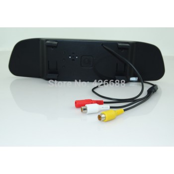 Parking Assistance 2 in 1 4.3 inch Digital LCD Mirror Car Parking r + Car Parking Rear view Camera For  Renault logan Sandero
