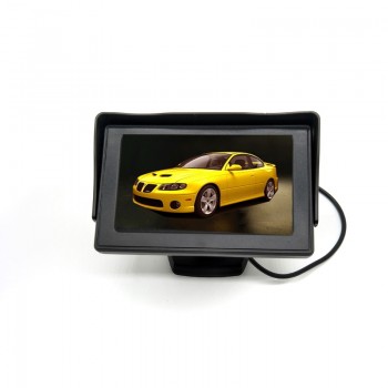4.3 inch TFT LCD Parking Car Rear View Monitor Car Rearview Backup Monitor 2 Video Input for Reverse Camera DVD