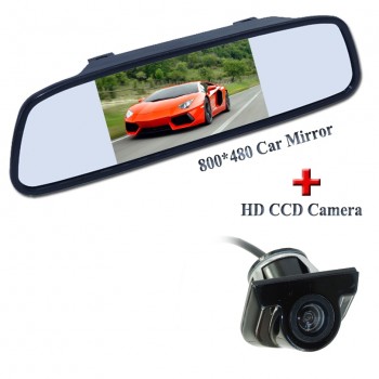 HD image car reversing camera with 5 car screen monitor wire  +170 degree ccd lens +night vison +universal car reversing set