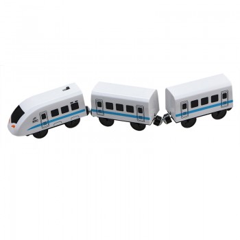 Kids Electric Train Toys Set Magnetic Train Diecast Slot Toy Fit for Standard Wooden Train Track Railway