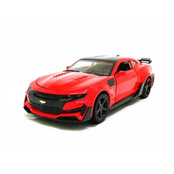 1:32 Chevrolet Camaro Sports Car Alloy Diecast Model Car Toy 5 Color Pull Back Flashing For Kids Birthday Christmas Gifts Toys