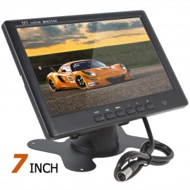 7 Color TFT LCD Car Rear View Monitor HD 800 x 480 7 inch Car Rearview Reverse Parking Monitor with 2 Video Input
