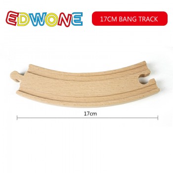 EDWONE Thomas Wooden Train Track Railway Accessories All Kinds of Wood Track Variety Thomas Component Educational Toys