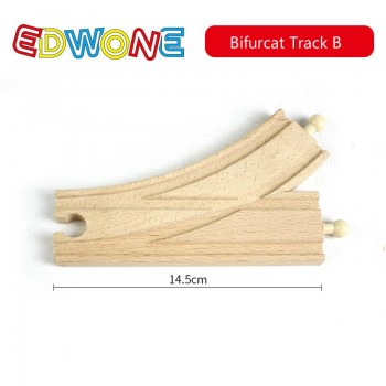 EDWONE Thomas Wooden Train Track Railway Accessories All Kinds of Wood Track Variety Thomas Component Educational Toys